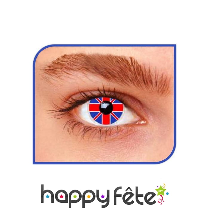 Lentilles drapeau anglais