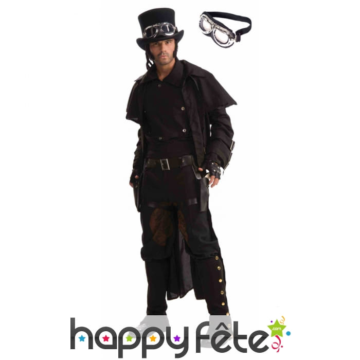 Lunettes d'aviateur noires, Steampunk