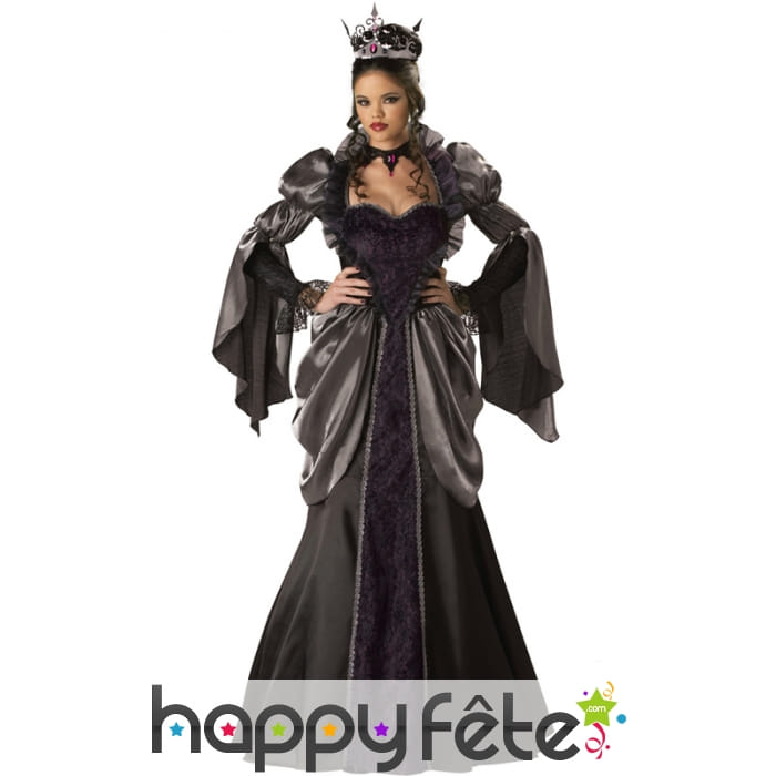 Long déguisement de reine noire