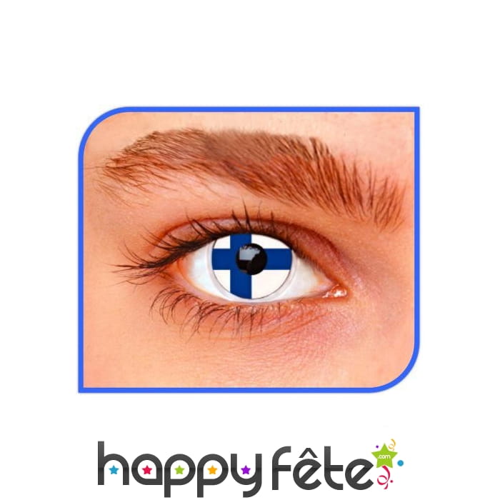Lentilles drapeau finlandais
