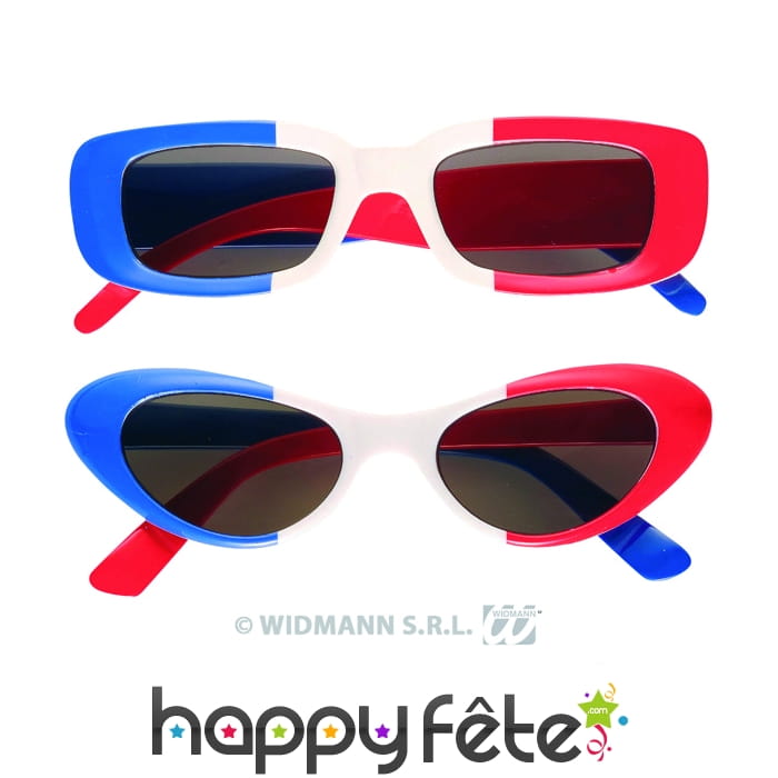 Lunettes drapeau francais. uv400