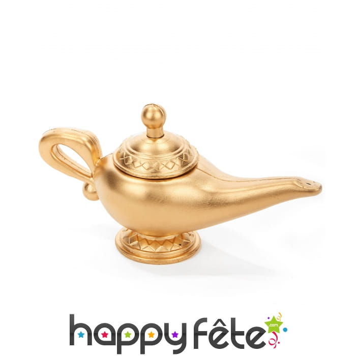 Lampe de génie dorée en plastique