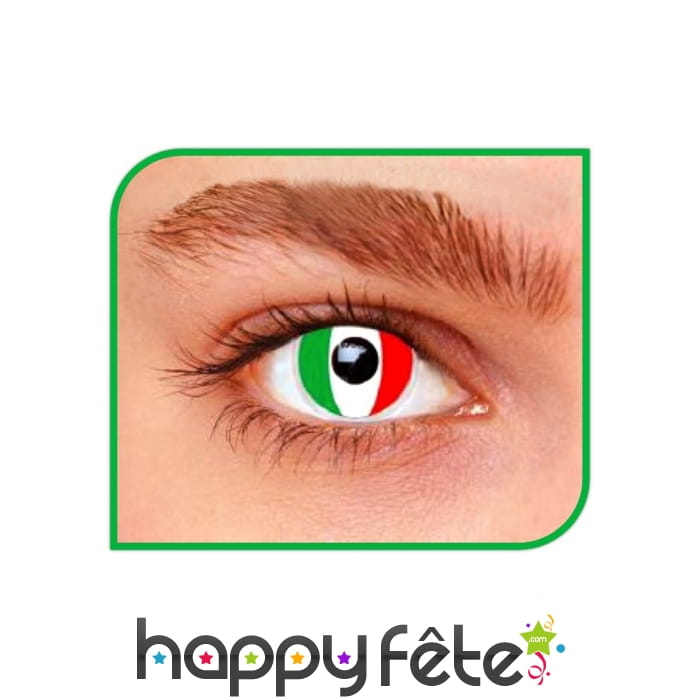 Lentilles drapeau Italien