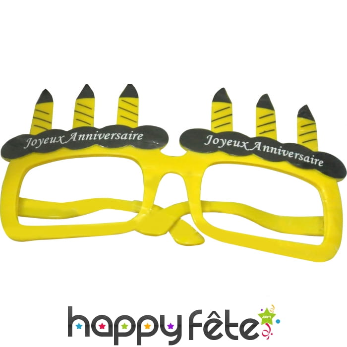 Lunettes de joyeux anniversaire
