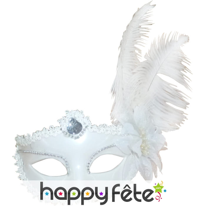 Loup de marquise blanc