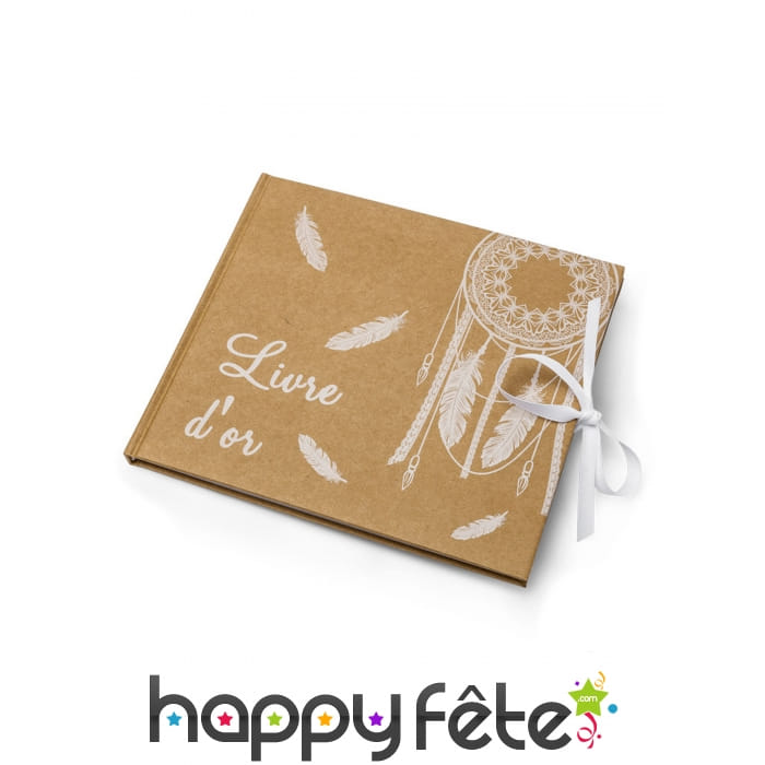 Livre d'or Capteur de rêves de 22 x 19 cm