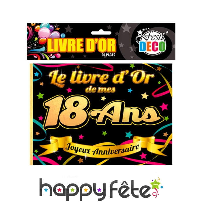 Livre d'or de mes 18 ans