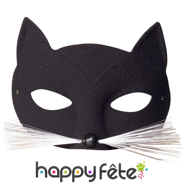 Loup de panthère noire en velours