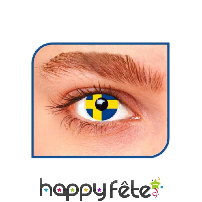 Lentilles drapeau Suède