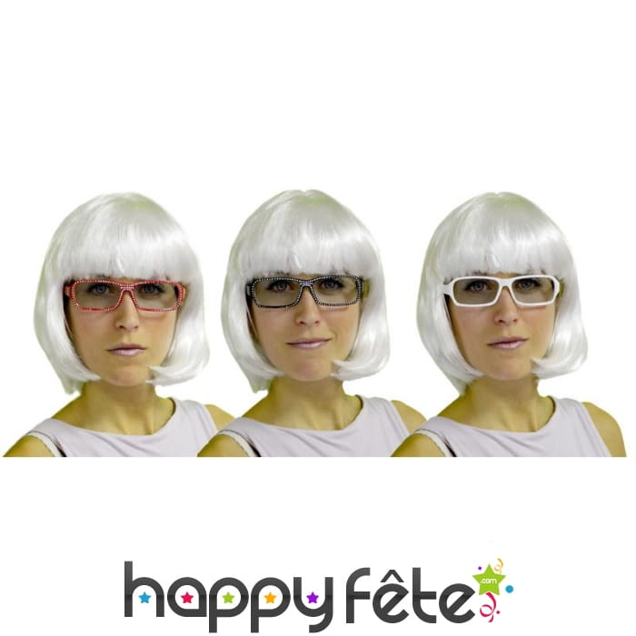 Lunettes de secretaire en strass