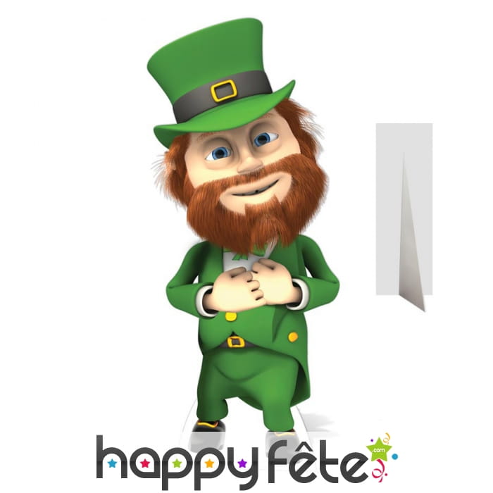 Lutin de Saint Patrick en carton taille réelle
