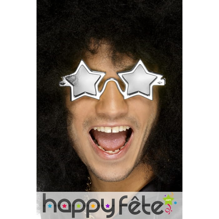 Lunettes étoiles argentées