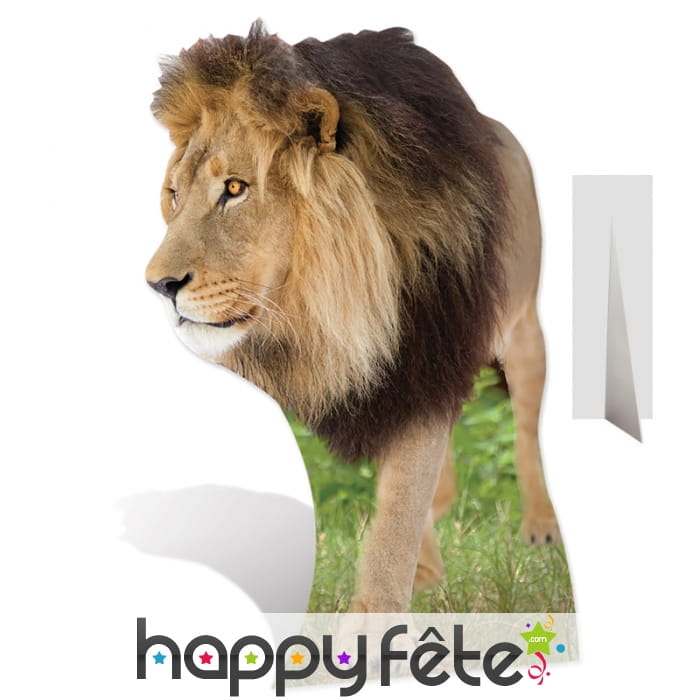 Lion en carton plat taille réelle