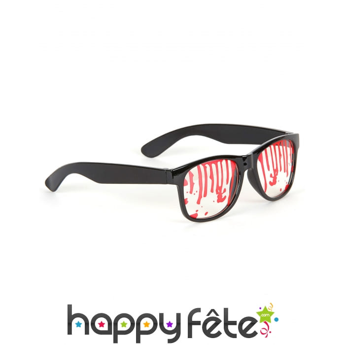 Lunettes éclaboussées de sang