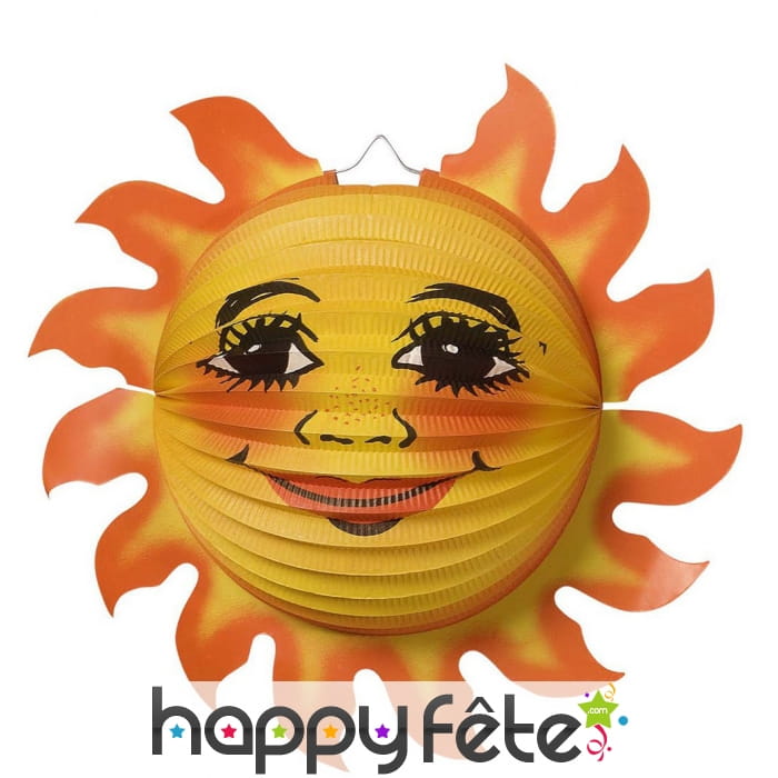 Lampion en forme de soleil, 36cm