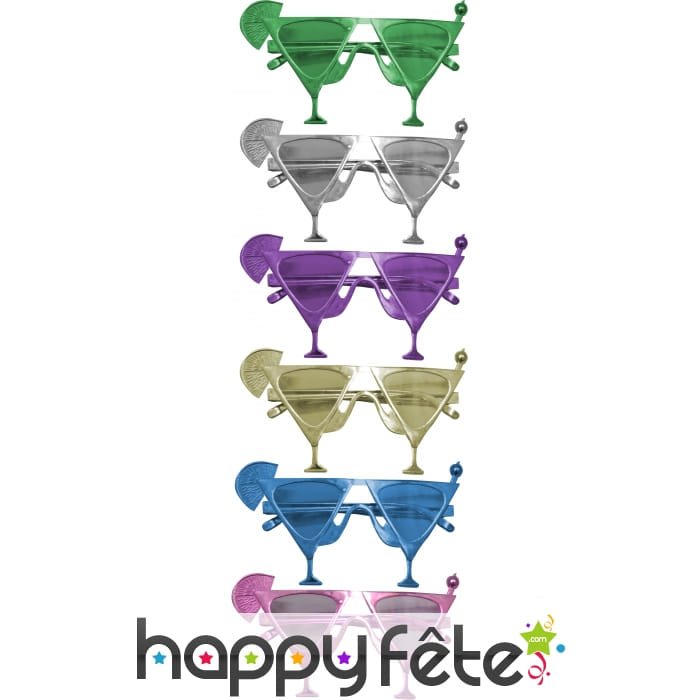 Lunettes en forme de cocktail