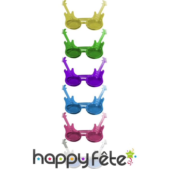 Lunettes en forme de guitare