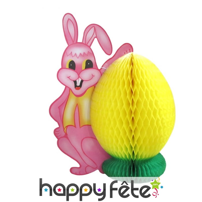 Lapin et oeuf de pâques alvéolé