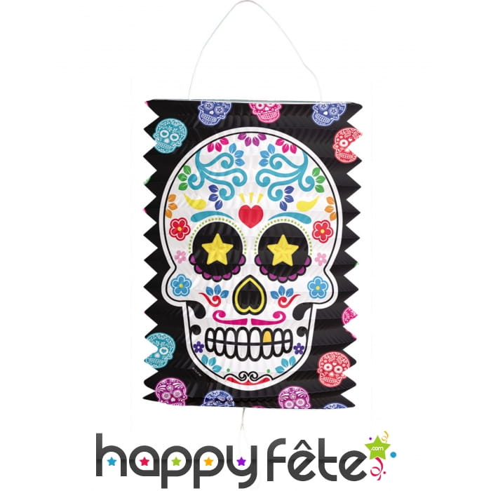 Lampion en papier Dia de los muertos,16cm
