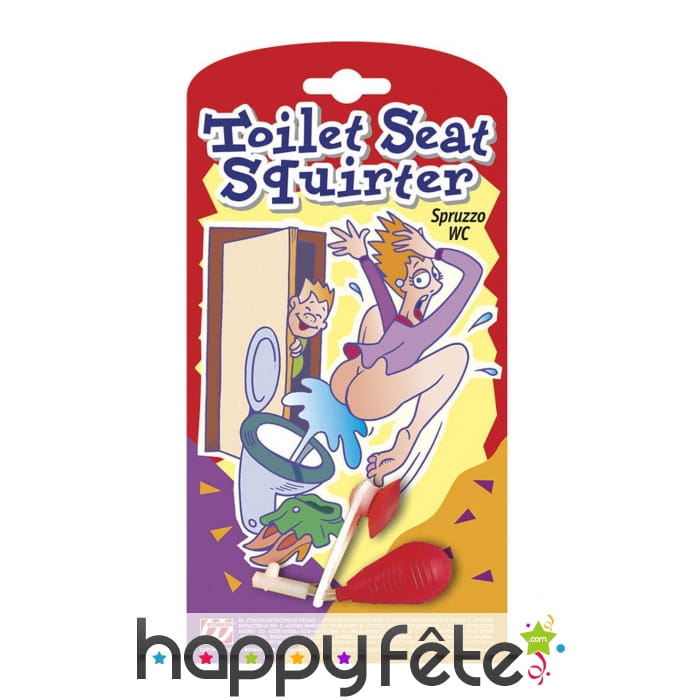 Lance eau pour toilette, farce attrape