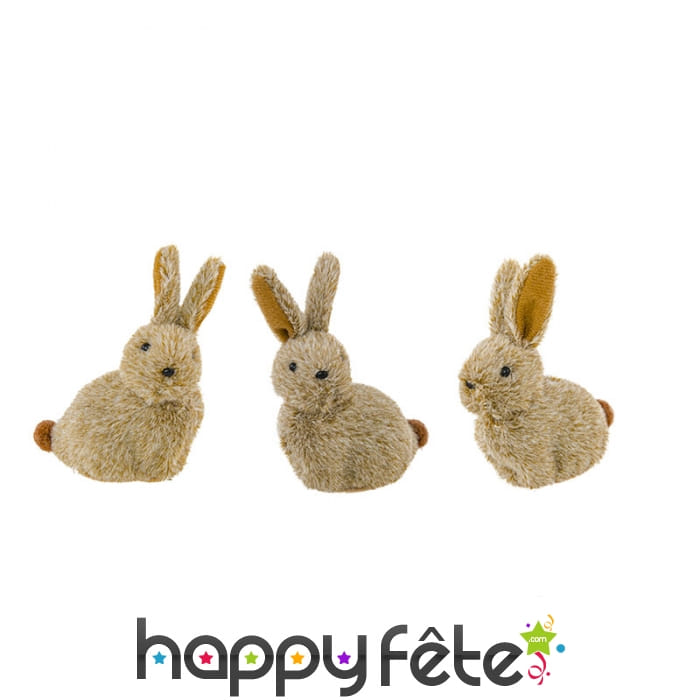 Lapin en peluche, 6x3x9cm