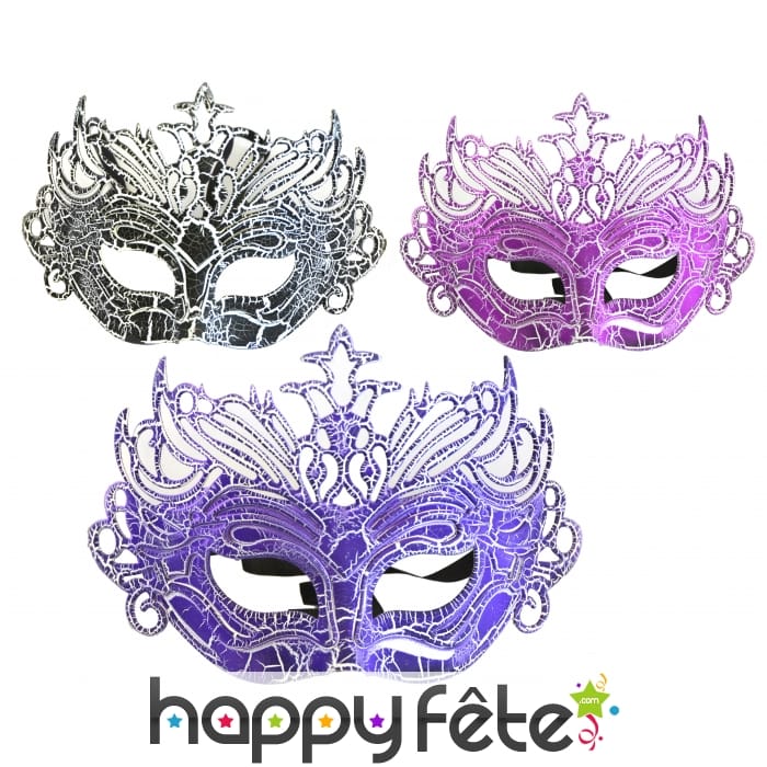 Loup en plastique marbré assort.