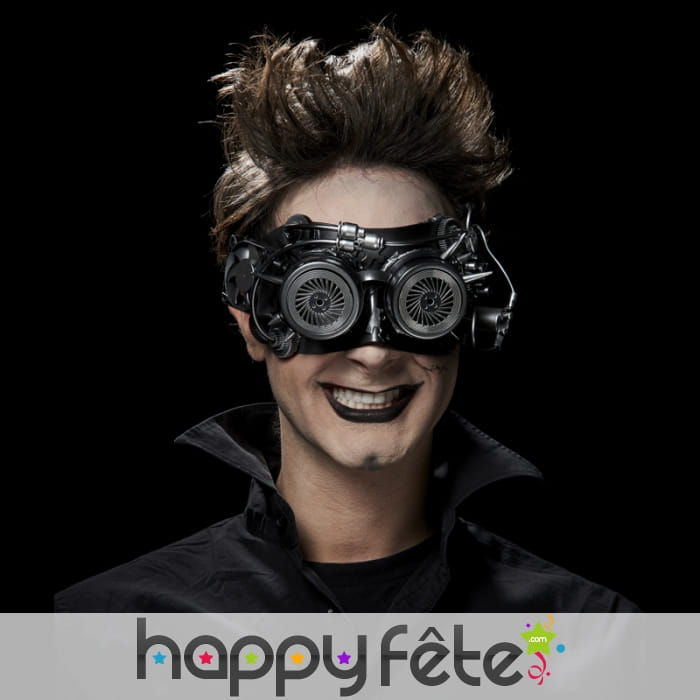 Lunettes futuristes effet métallique