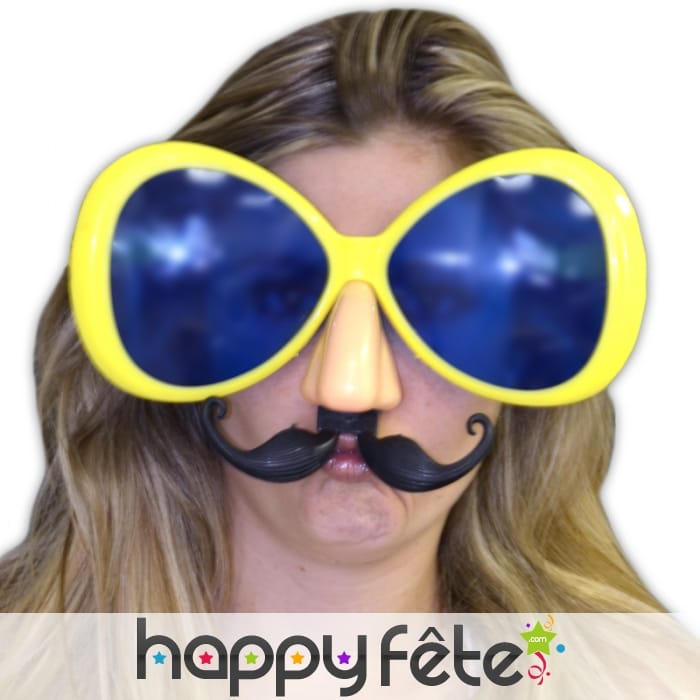 Lunettes géantes avec nez et moustache