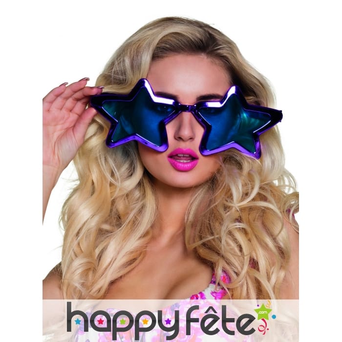 Lunettes géantes en forme d'étoile