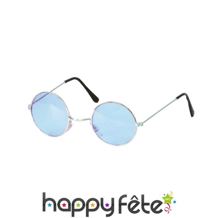 Lunettes hippies bleus. Protection uv