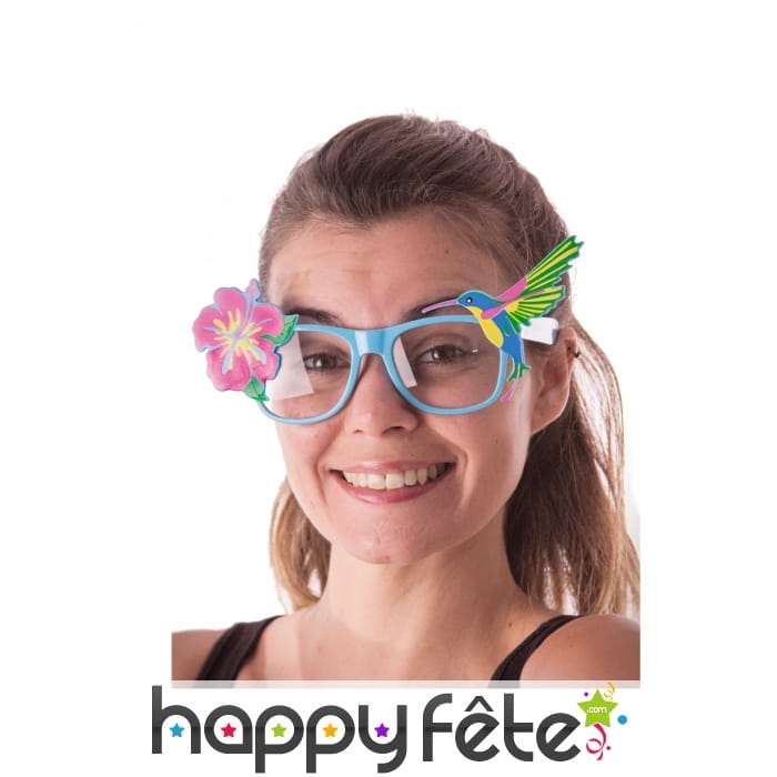 Lunettes hibiscus et colibri