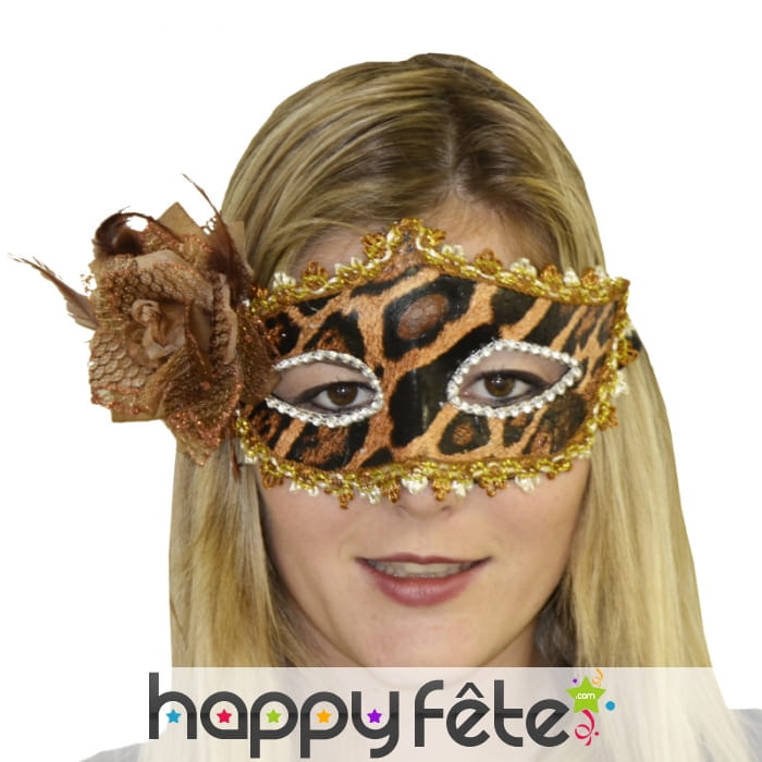 Loup imprimé léopard doré chic