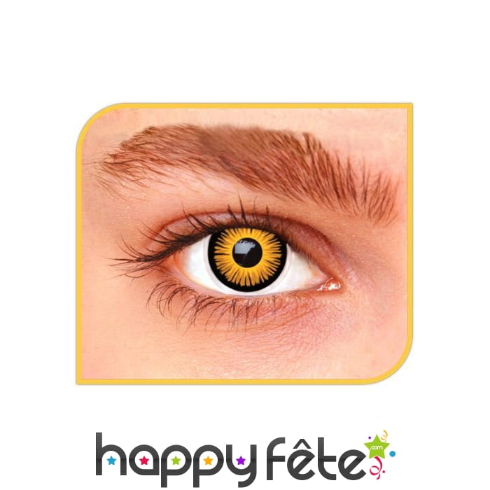 Lentille iris orange