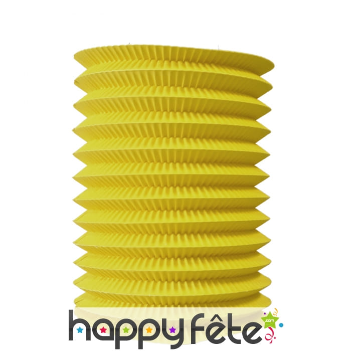 Lampion jaune cylindrique