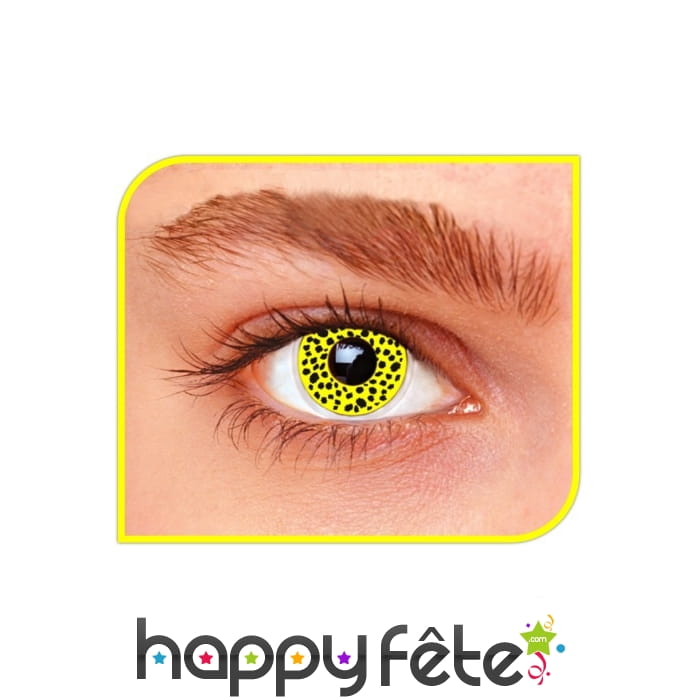 Lentilles jaunes tachetées de noir