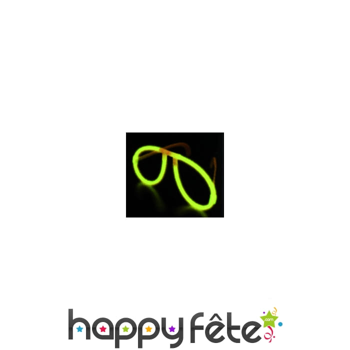 Lunettes lumineuses autocassant jaunes