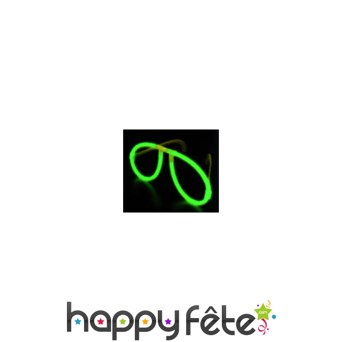 Lunettes lumineuses autocassant vertes