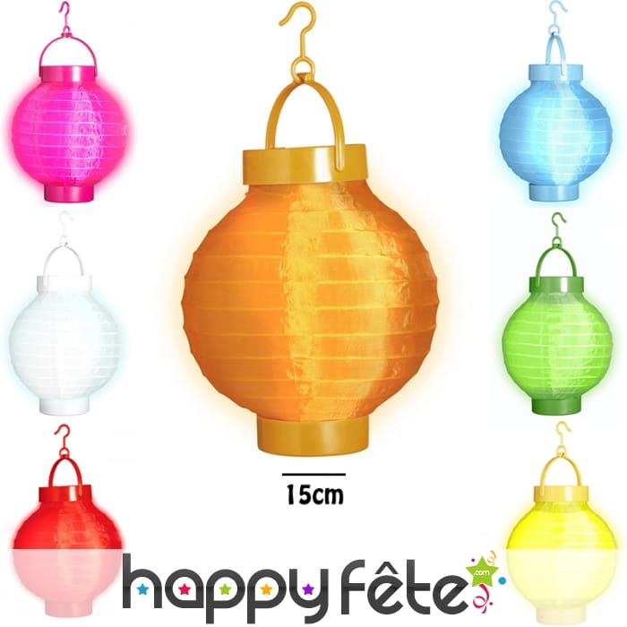 Lanterne lumineuse de forme asiatique, 15 cm