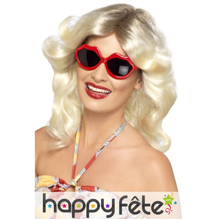 Lunettes lèvres rouges