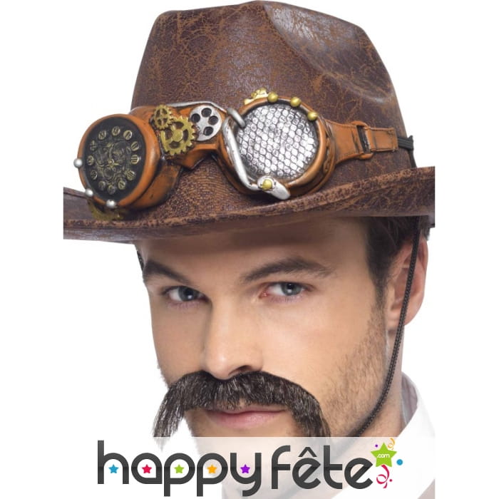 Lunettes latex steampunk