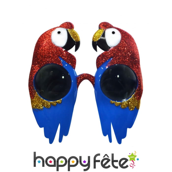 Lunettes monture Ara rouge pailleté adulte