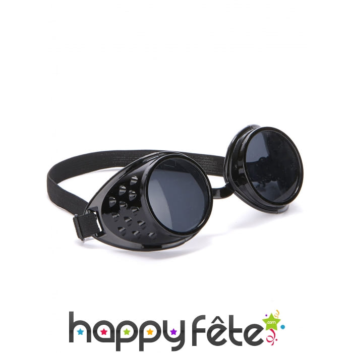 Lunettes noires de motard