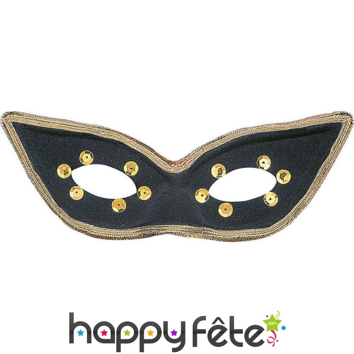 Loup noir et doré en pointe