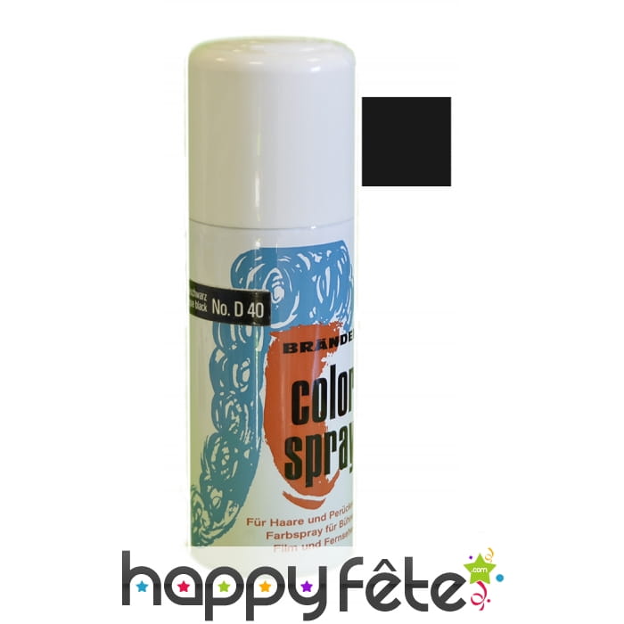 Laque noire pour cheveux