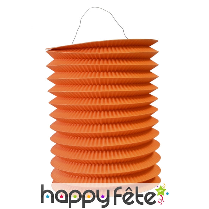 Lampion orange cylindrique