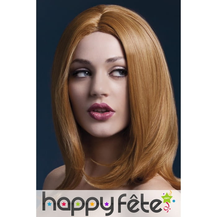 Longue perruque auburn Sophia de 43cm