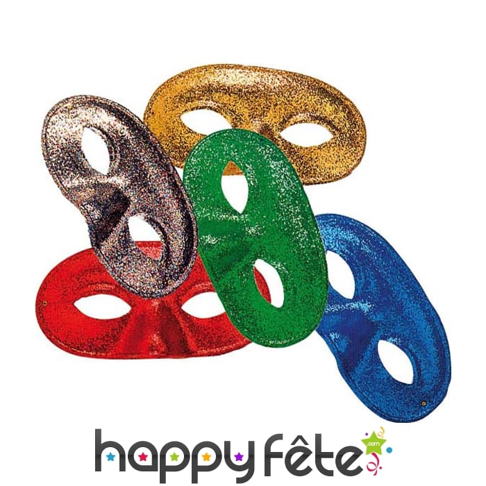 Loup paillettes assortis