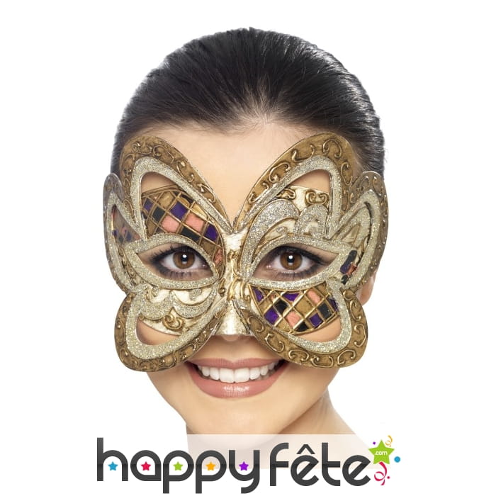 Loup papillon arlequin Vénitien