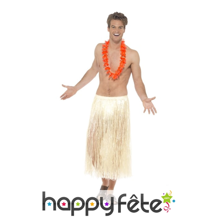 Long pagne hawaïen couleur paille