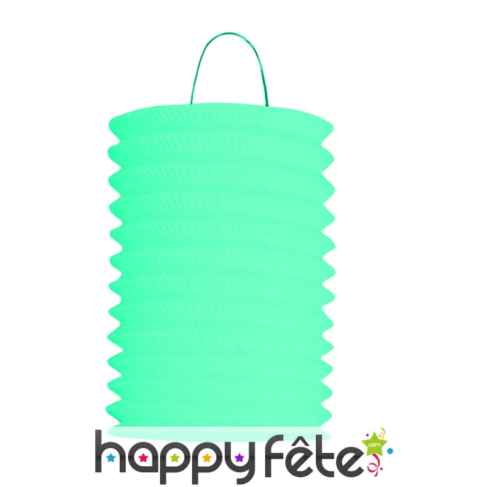 Lampion papier turquoise